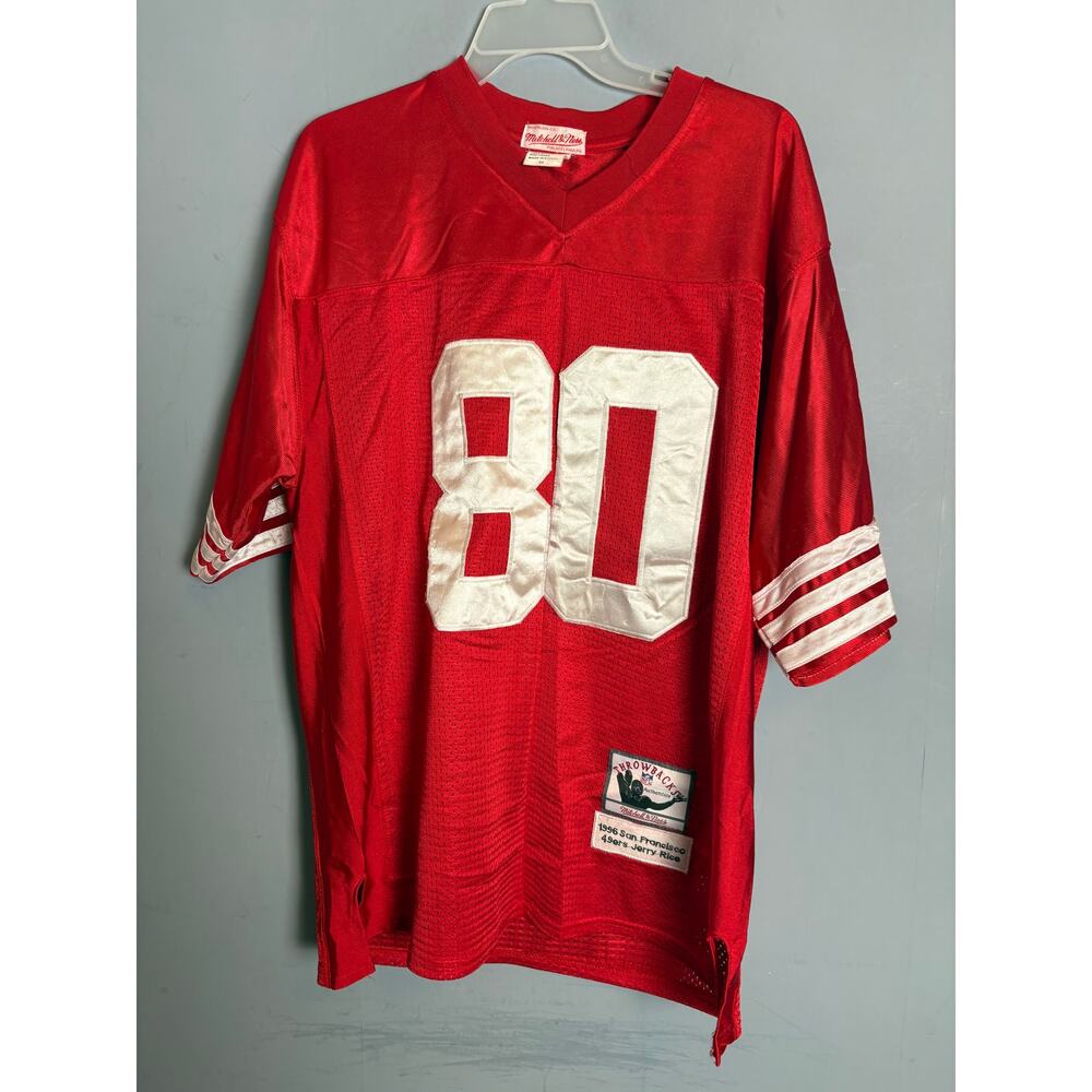 M&N Jerry Rice #80 San Francisco 49ers Throwback Authentic Jersey Men’s Size 50